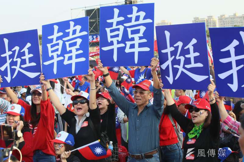 憑藉韓粉護航，韓國瑜若選黨主席，勝算頗大。（柯承惠攝）