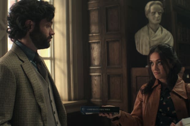 Penn Badgley as Joe and Amy-Leigh Hickman as Nadia Farran in "You" Season 4 on Netflix<p>Netflix</p>