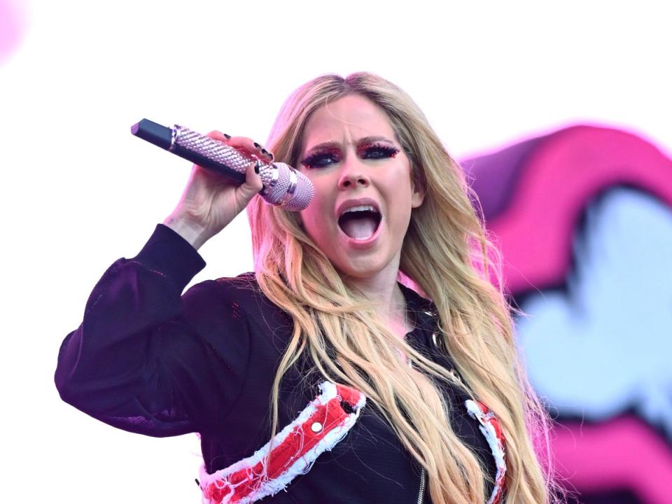 Avril Lavigne drew huge crowds to the Other Stage (Getty Images)