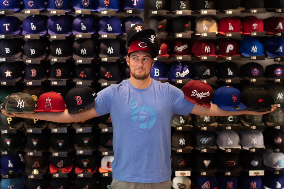 Trevor Bauer is the first MLB ambassador and he's one of the most in-demand free agents on the market. (Nicole Smith/Lids) 