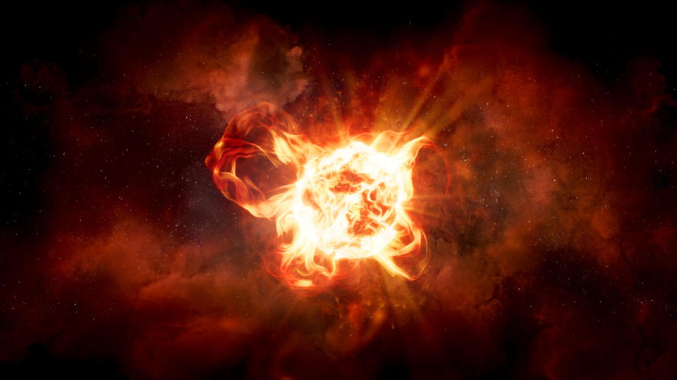 An artist's rendering of VY Canis Majoris