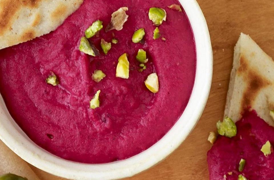 Roasted Beet and White Bean Dip