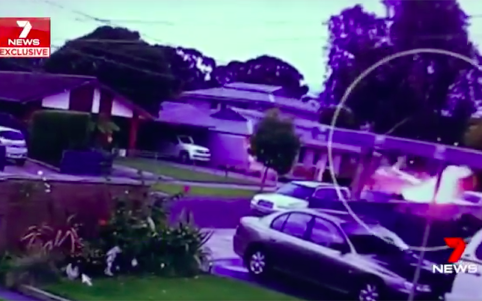 A Cessna crashed into a suburban Melbourne street on June 8. Source: 7 News