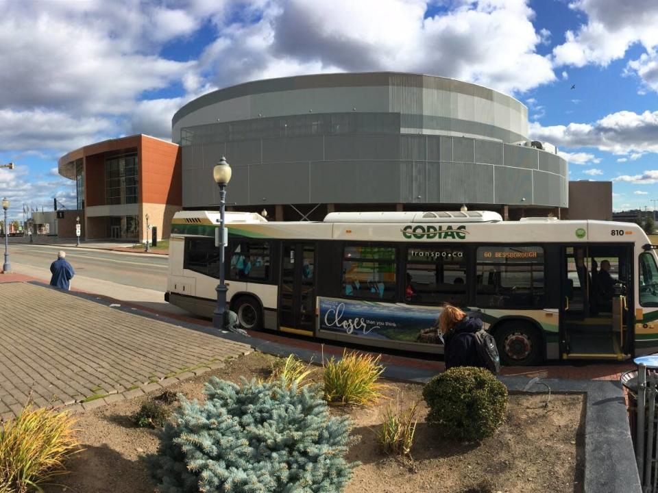 Moncton will study the feasibility of switching from diesel fuelled buses to electric powered vehicles.  (Pierre Fournier/CBC News  - image credit)