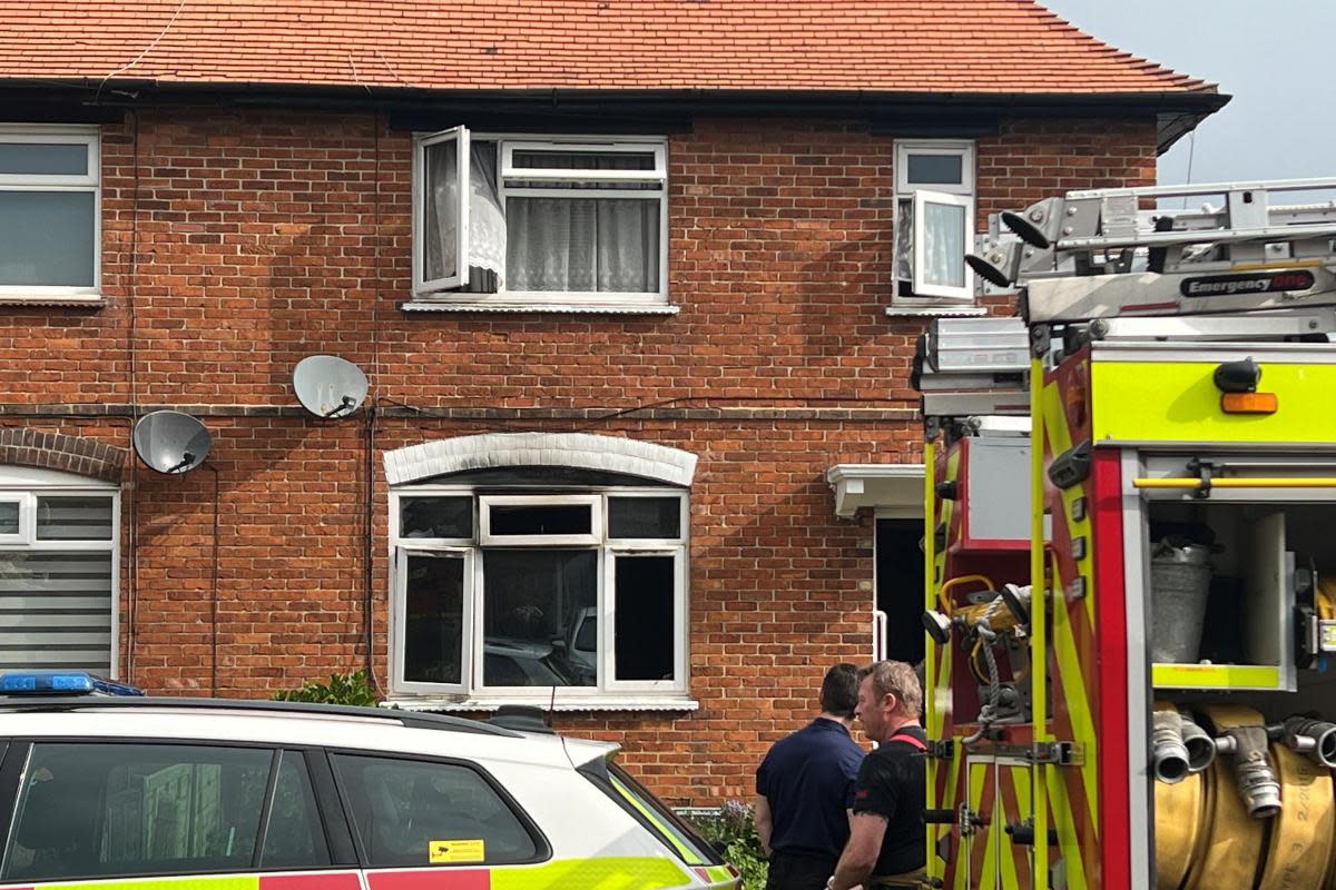 Person taken to hospital after blaze at house <i>(Image: Sussex News and Pictures)</i>