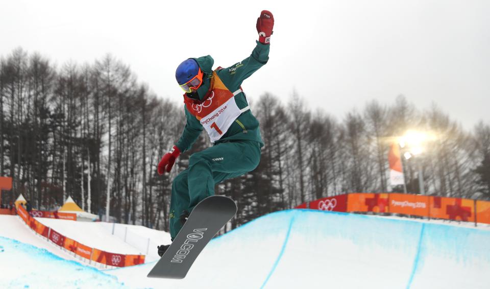 Bongpyeong-myeon (Korea, Republic Of), 14/02/2018.- Scotty James of Australia in action during the Men’s Snowboard Halfpipe competition at the Bokwang Phoenix Park during the PyeongChang 2018 Olympic Games, South Korea, 14 February 2018. (Fénix, Corea del Sur) EFE/EPA/FAZRY ISMAIL