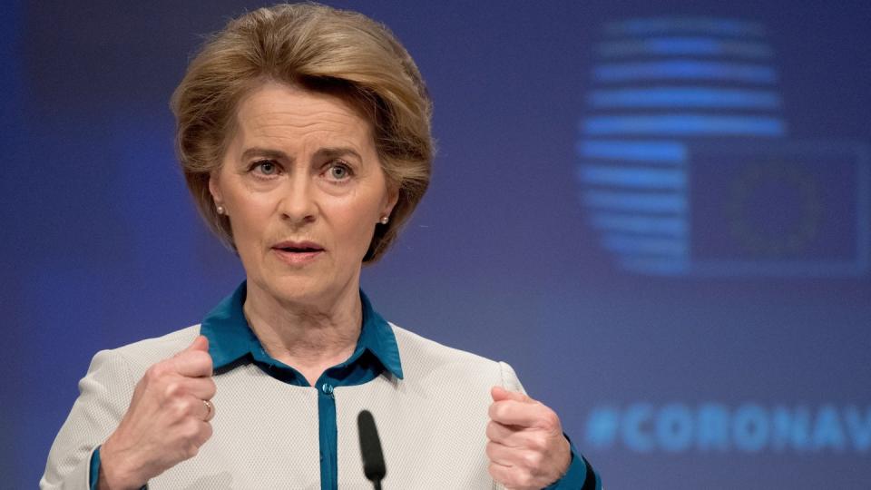 EU-Kommissionspräsidentin Ursula von der Leyen spricht beim EU-Aufbauplan von einem Umfang in Billionenhöhe.