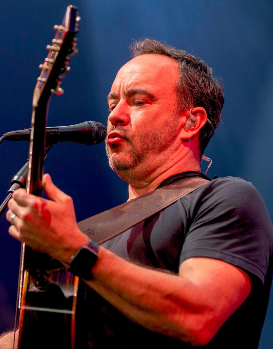 Dave Matthews in concert at Raleigh, N.C.’s Coastal Credit Union at Walnut Creek, Friday night, June 14, 2024.