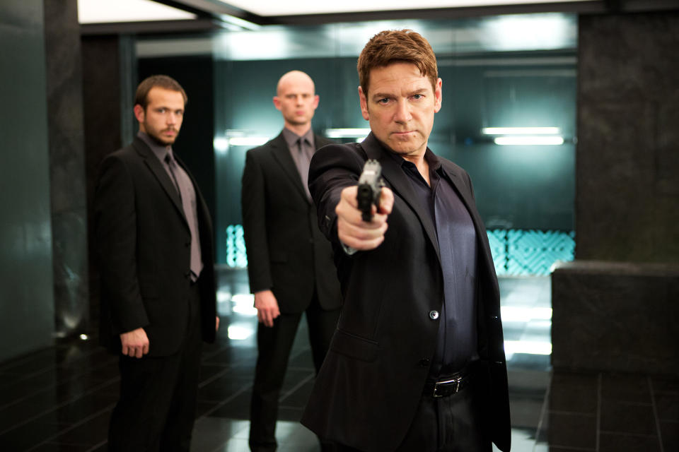 This photo released by Paramount Pictures shows Kenneth Branagh, right, as Viktor Cherevin in "Jack Ryan: Shadow Recruit," from Paramount Pictures and Skydance Productions. The film releases in the U.S. on Friday, Jan. 17, 2014. (AP Photo/Paramount Pictures, Larry Horricks)