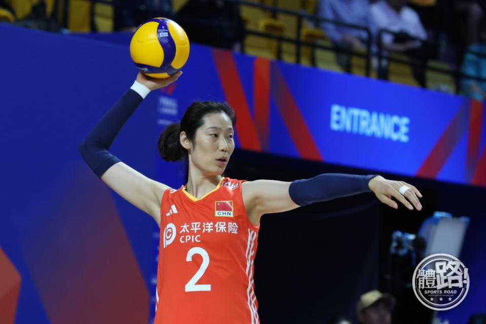 Zhu Ting, the top player of the Chinese women's volleyball team.