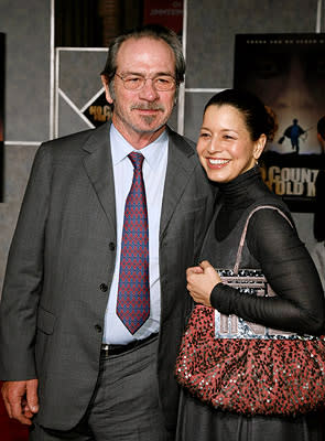 Tommy Lee Jones and wife Dawnat the Hollywood premiere of Miramax Films' No Country for Old Men