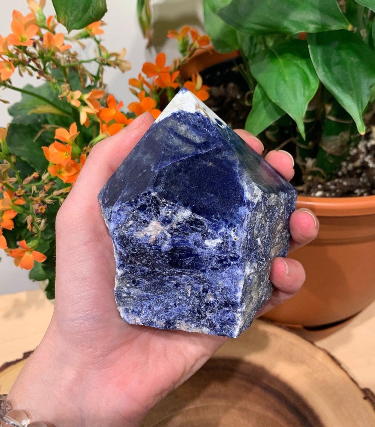 <p><a href="https://go.redirectingat.com?id=74968X1596630&url=https%3A%2F%2Fwww.etsy.com%2Flisting%2F832783736%2Fsodalite-polished-point-sodalite-stone&sref=https%3A%2F%2F" rel="nofollow noopener" target="_blank" data-ylk="slk:Shop Now;elm:context_link;itc:0;sec:content-canvas" class="link rapid-noclick-resp">Shop Now</a></p><p>Sodalite Polished Point</p><p>etsy.com</p><p>$22.05</p>