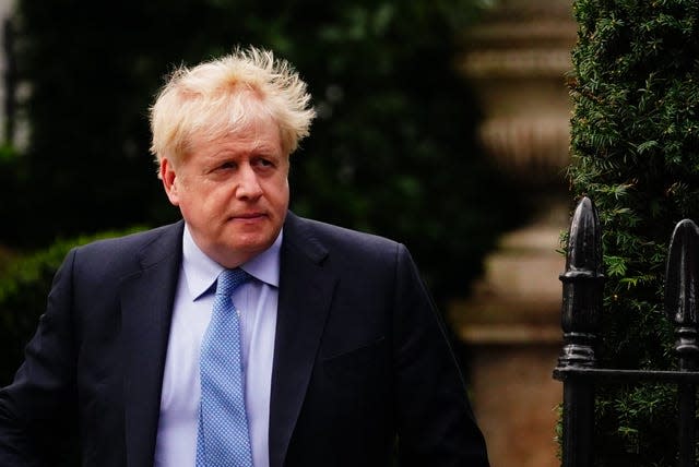 Boris Johnson dropped plans for legislation in 2022 (Victoria Jones/PA)