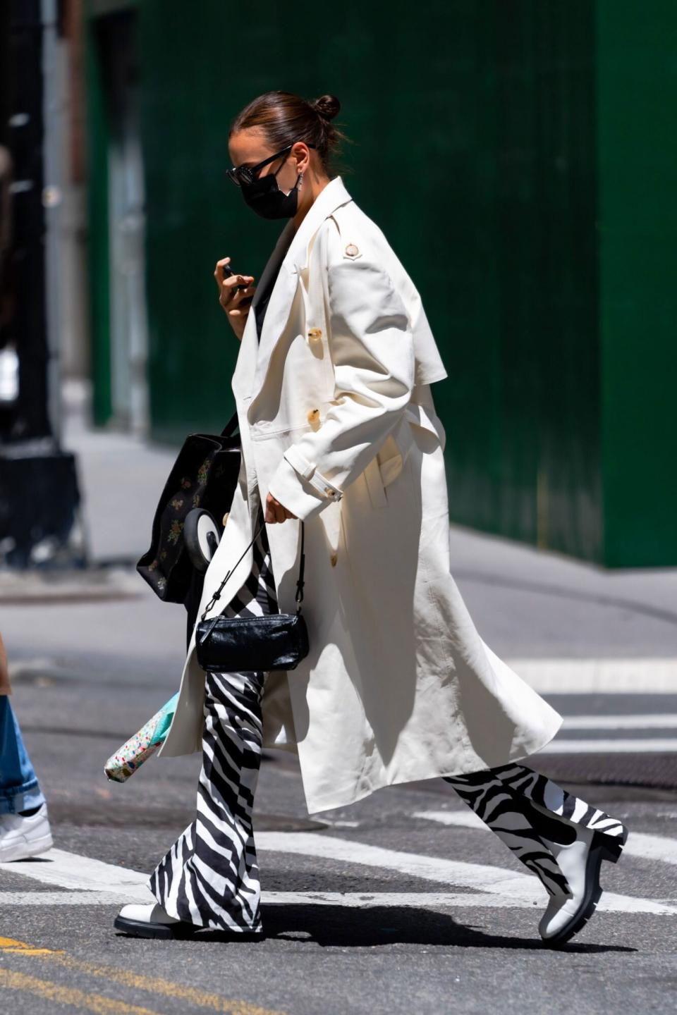 Irina Shayk White Boots