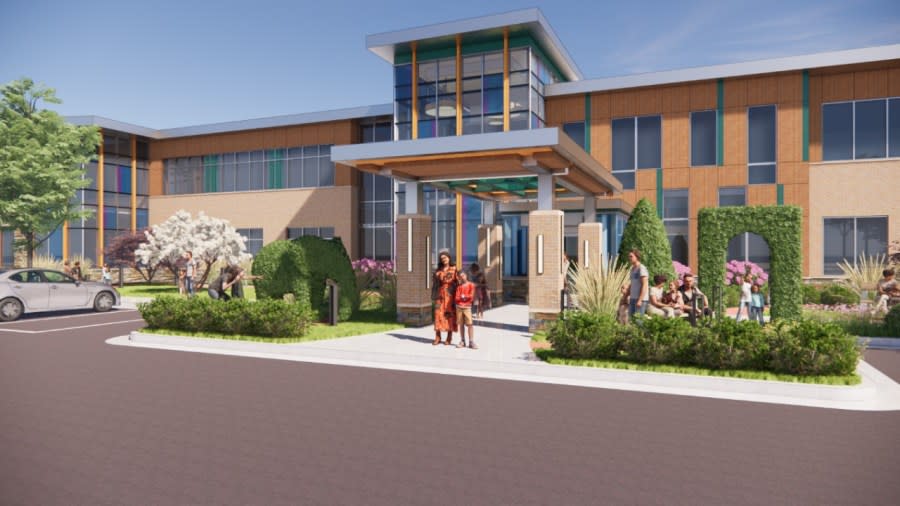 A rendering provided by Pine Rest of their new Pediatric Behavioral Health Center.