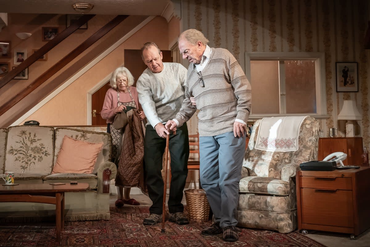 From left, Marion Bailey, Christopher Fulford and Alun Armstrong in To Have and To Hold (Marc Brenner)