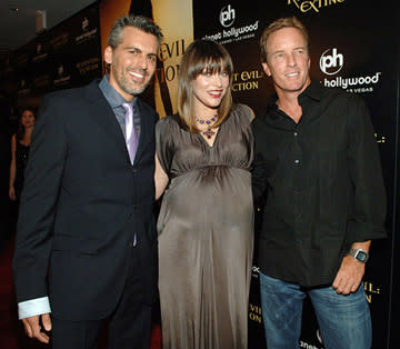 Oded Fehr , Milla Jovovich and Linden Ashby at the Planet Hollywood Las Vegas premiere of Screen Gem's Resident Evil: Extinction