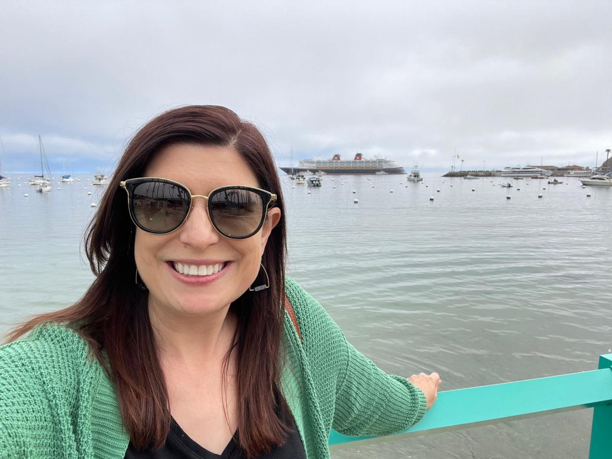 disney wonder amanda adler smiling on cruise