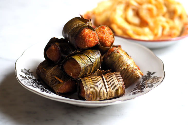 These adorable 'otak otak' bites will be eaten up as quickly as you can fry them up.