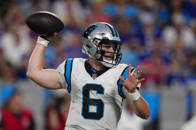 Baker Mayfield charges late but loses Carolina Panthers debut