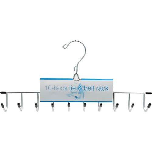 6) 10-Hook Tie & Belt Hanger