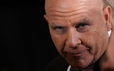 HR McMaster, the outgoing national security adviser - Credit: Alex Wong/Getty Images North America