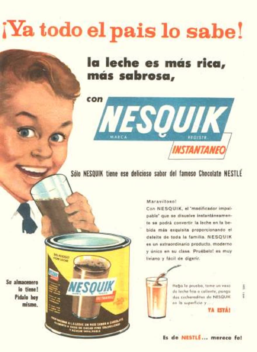 Nesquik surgió como alternativa para el desayuno de los niños