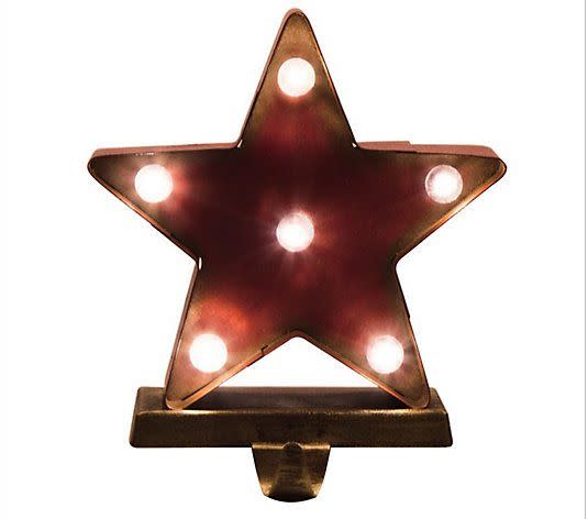 3) Christmas Marquee LED Light Star Stocking Holder