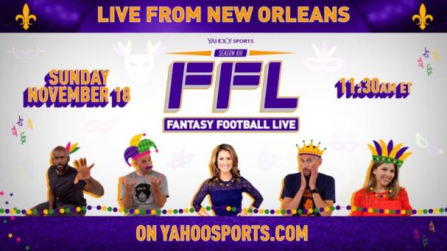 Watch a special New Orleans edition of 'Fantasy Football Live' for Week 11  lineup advice