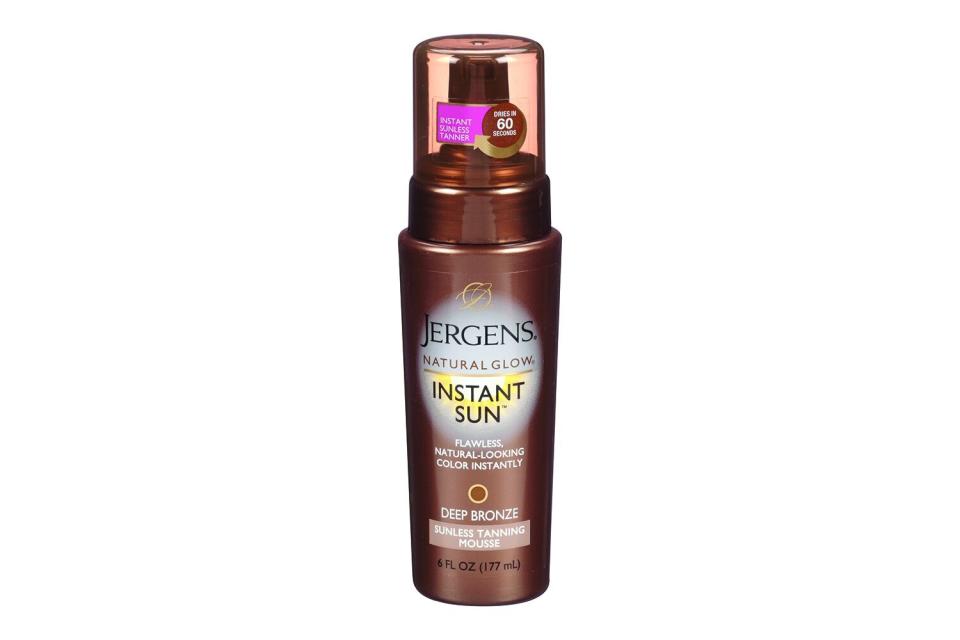 Jergens Natural Glow Instant Sun Deep Bronze Sunless Tanning Mousse