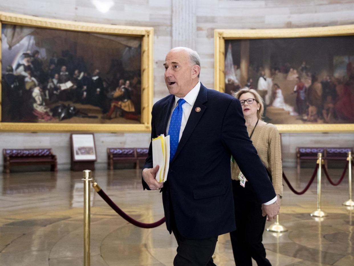 Louie Gohmert walking in Capitol Hill: (Michael Reynolds EPA)