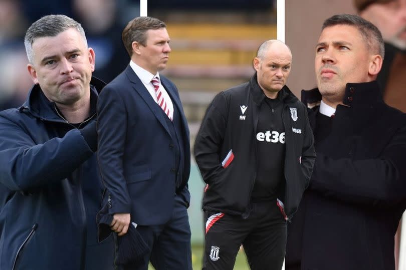 Head coach Steven Schumacher (left) and Jon Walters (right) have taken over as head coach and sporting director respectively at Stoke City. Ricky Martin and Alex Neil had been technical director and manager overseeing a huge overhaul last summer.