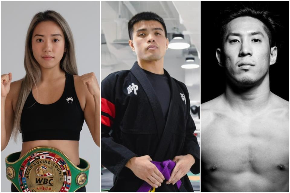 Singapore-based combat sports athletes featured in the book 