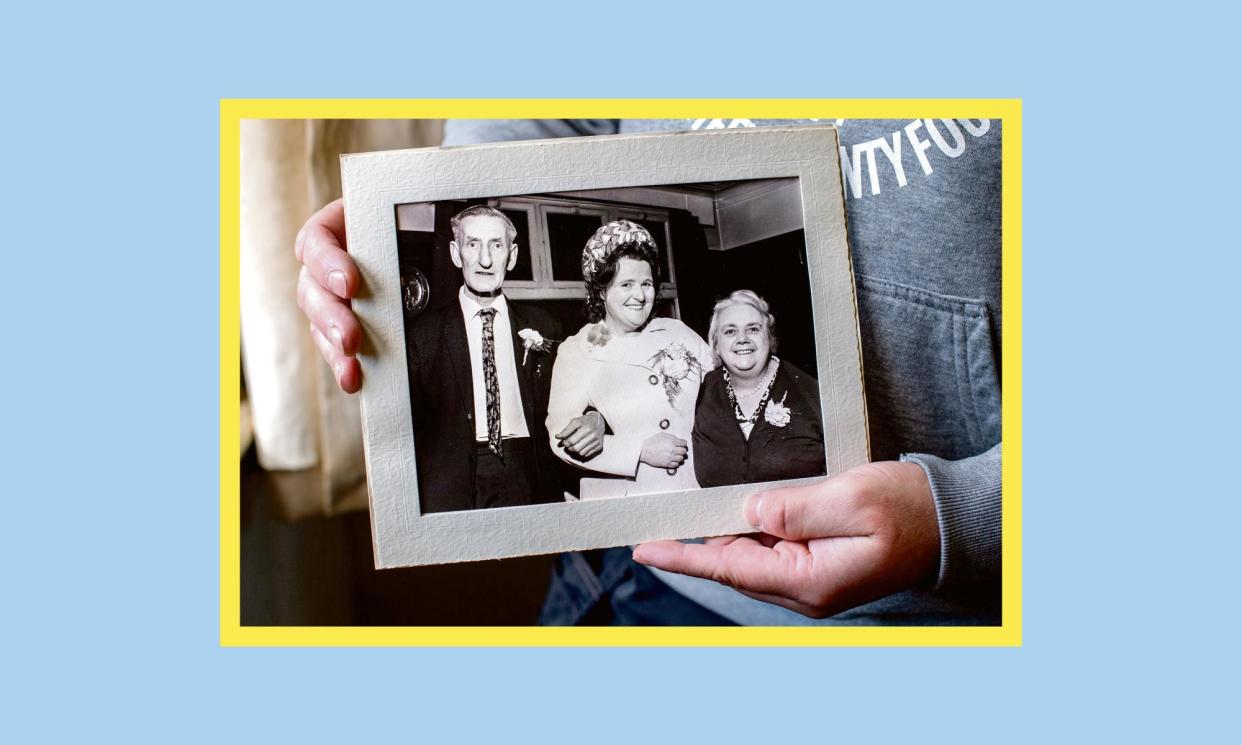 <span>Maureen Gilbert with her parents.</span><span>Composite: Jill Mead/Guardian Design</span>