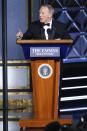 <p>It was an odd choice of a bit for the Emmys to have Sean Spicer appear on stage, and it was one that left everyone feeling uncomfortable. Spicer basically made a joke out of the job he had working for President Donald Trump, making up facts about the ceremony and saying it was the largest audience in history. </p>