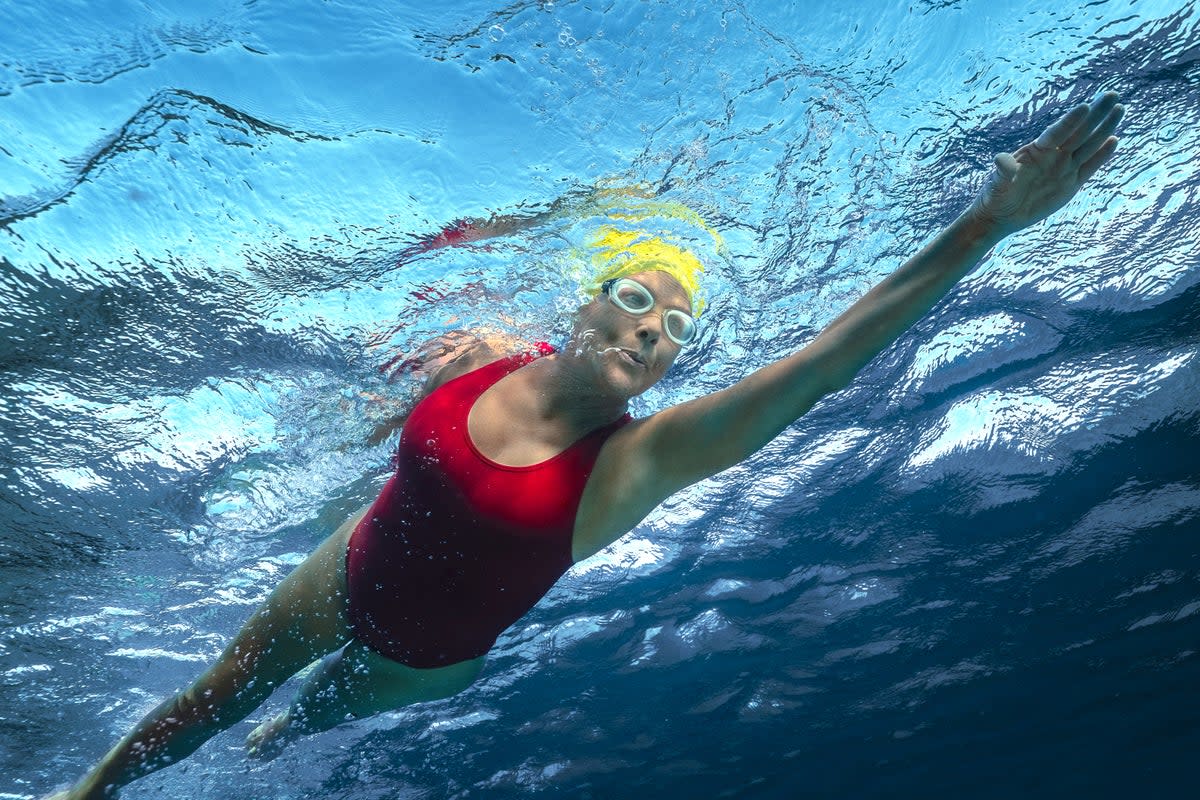 Annette Bening as Diana Nyad in ‘NYAD’  (Liz Parkinson/Netflix)