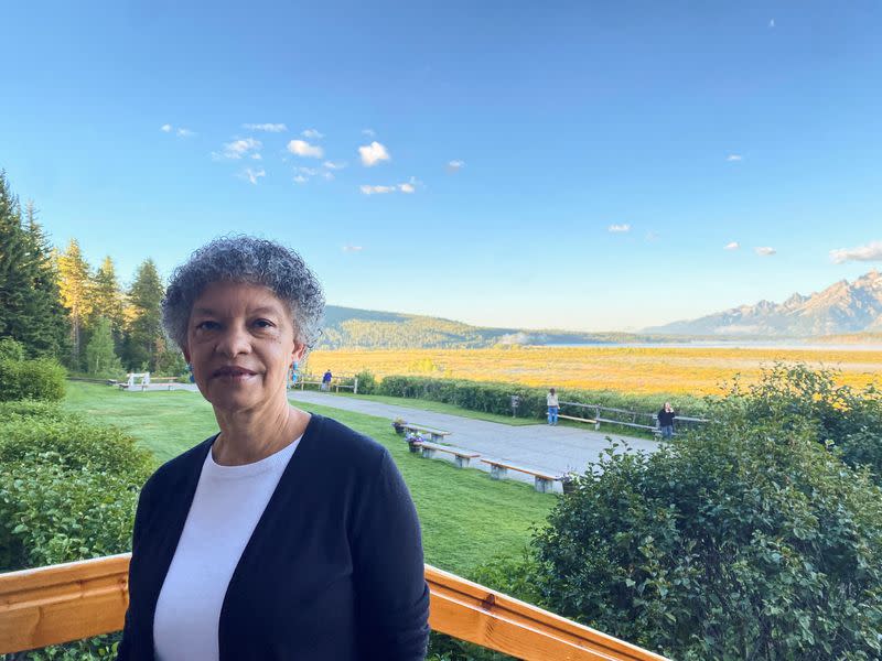 buFederal Reserve Bank of Boston President Susan Collins poses for a picture in Jackson Hole, Wyoming