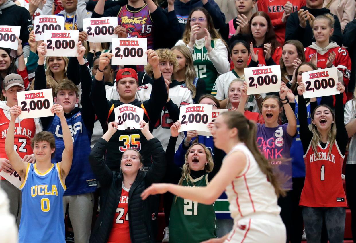 Neenah's Allie Ziebell surpassed 2,000 points for her career this season and is the returning Gatorade state player of the year. She averaged 25.5 points, 8.6 rebounds and 4.5 assists for the Rockets last season.