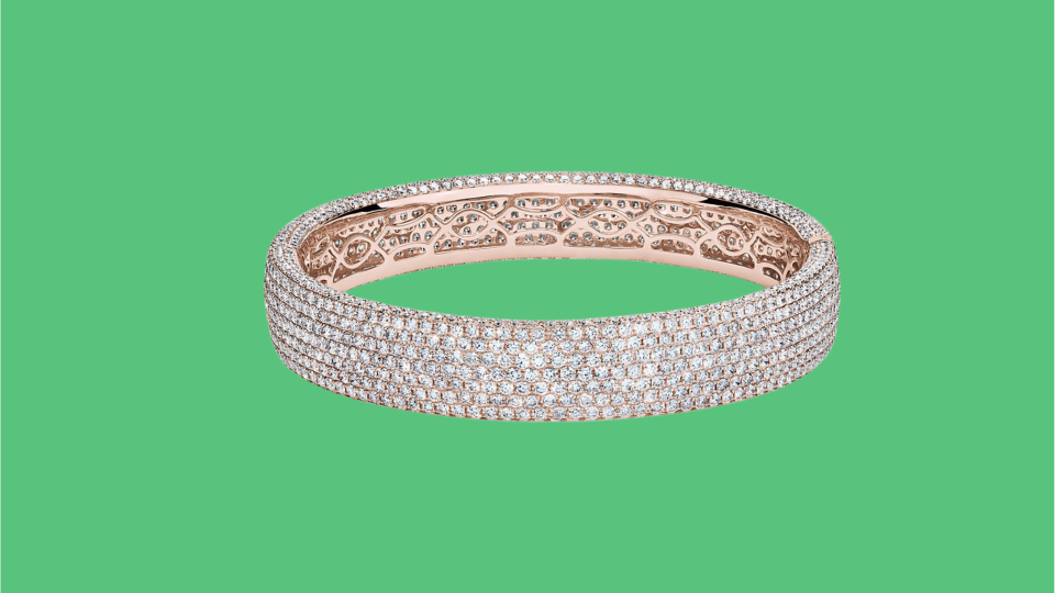 Shop the best jewelry gifts for your wife: Diamond Pavé Bangle Bracelet