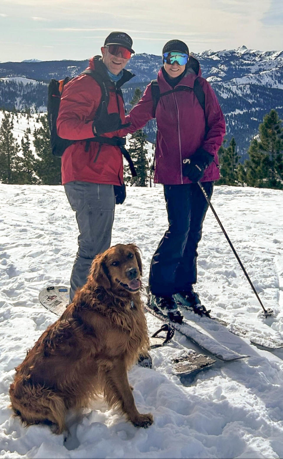 Jason Parker and his fiancée at Palisades Tahoe on Jan. 10, 2024. (Courtesy Jason Parker)