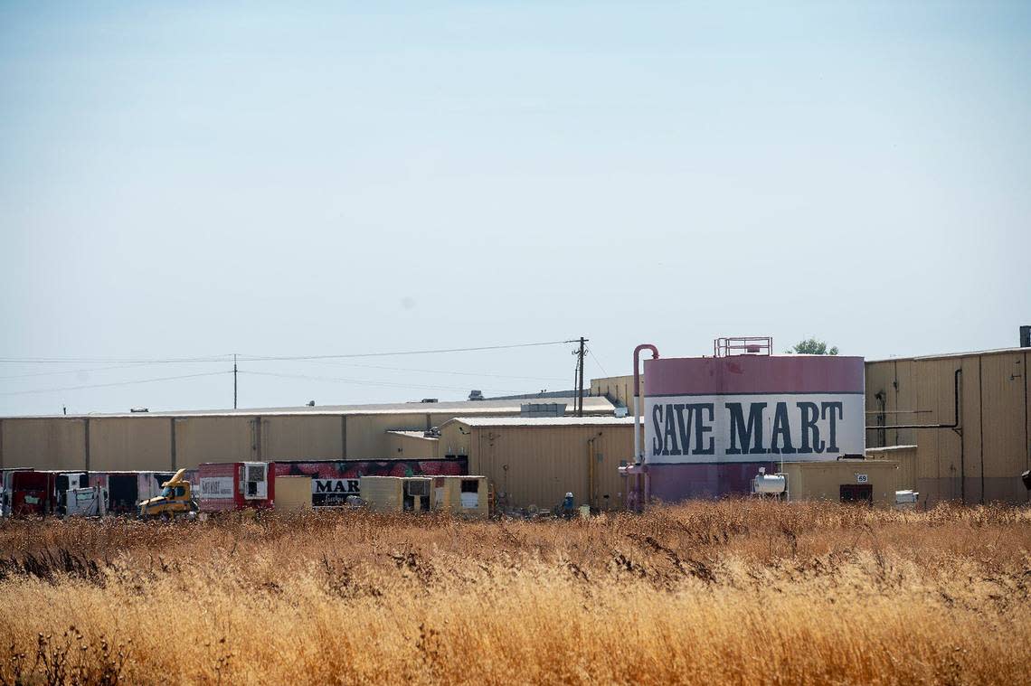 The Yosemite Wholesale Distribution Center located at 2674 E. Vassar Avenue in Merced, Calif., on Wednesday, Sept. 4, 2024. Save Mart confirmed the planned closure of the facility in a statement sent to the Merced Sun-Star.