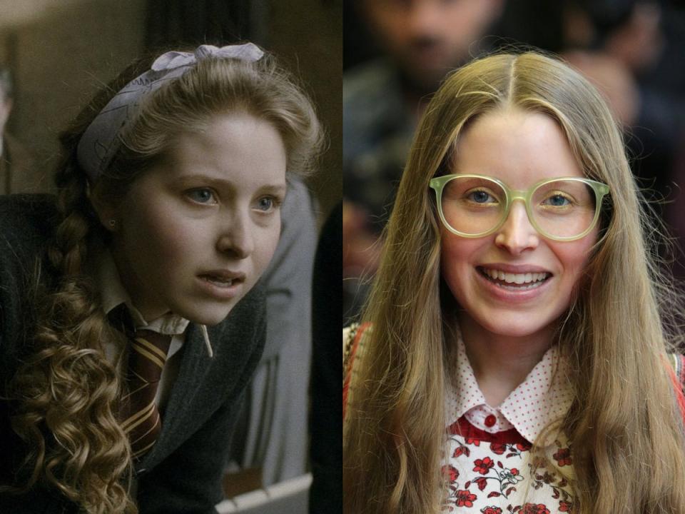Jessie Cave played the loved-up Gryffindor student in the movies (Warner Bros / Getty)