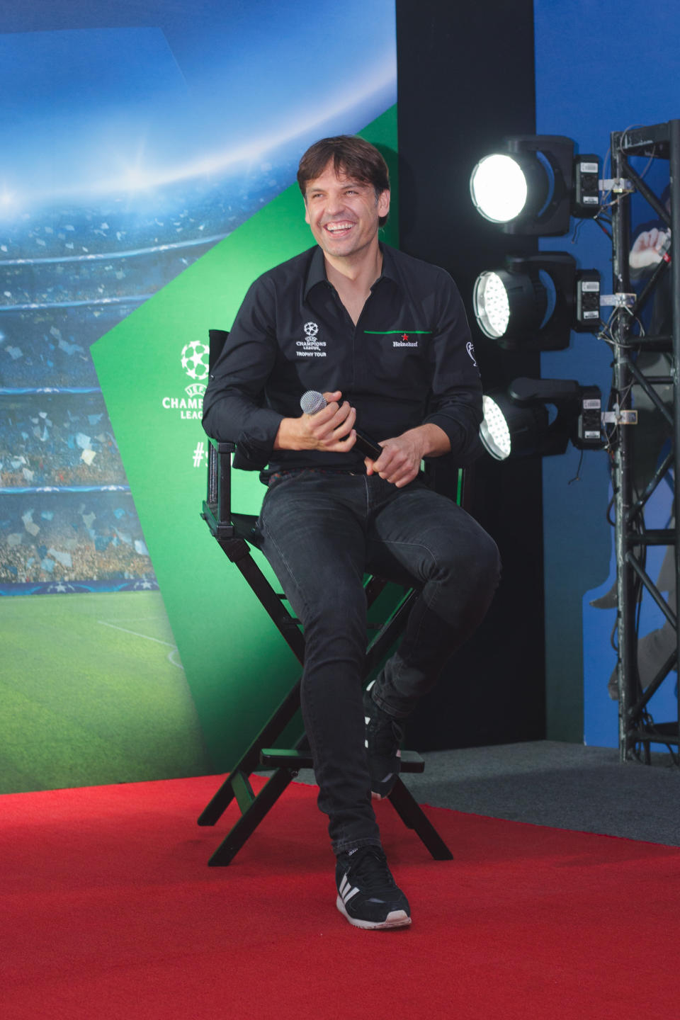 Morientes on the UEFA Champions League Trophy Tour presented by Heineken®