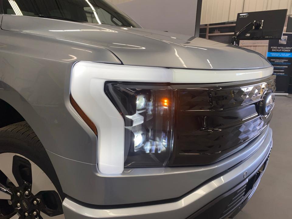 The 2022 Ford F-150 Lightning electric pickup