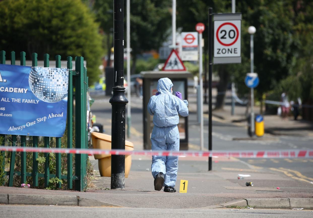 A boy aged 15 was stabbed to death in Romford: PA
