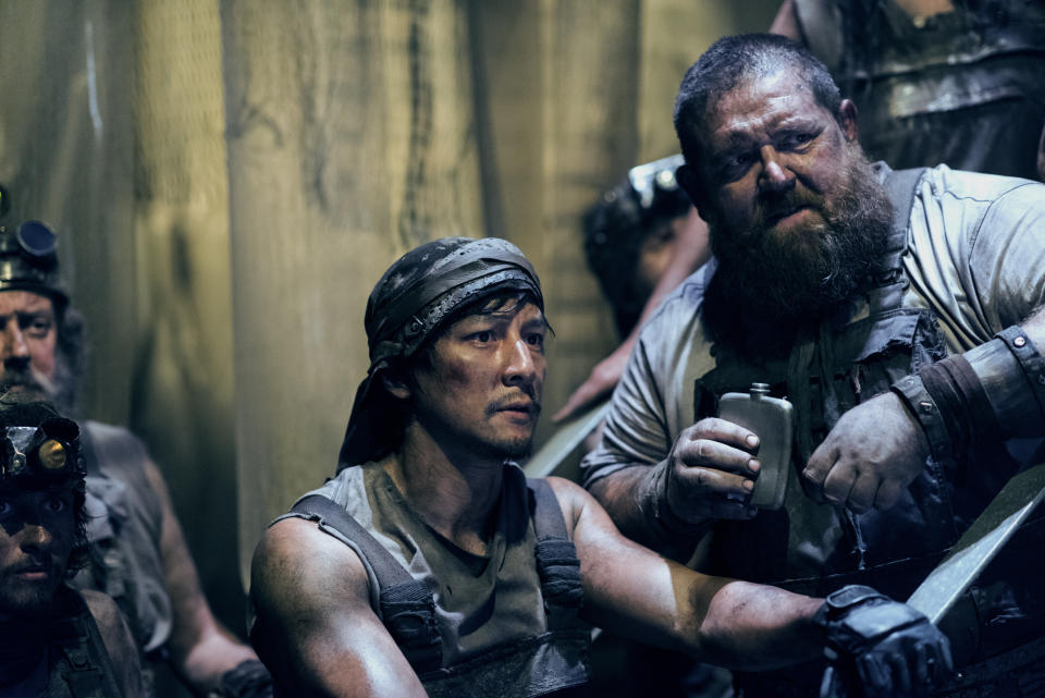 Daniel Wu as Sunny, Nick Frost as Bajie - Into the Badlands _ Season 2, Episode 2 - Photo Credit: Antony Platt/AMC