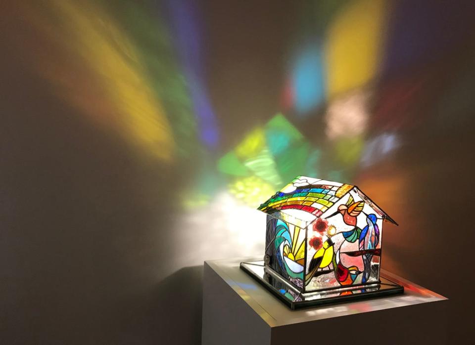 Family Bird House: Lamp" by Wilmington artist Kalina Todorov in the "Illumination 2020" exhibit at the Cameron Art Museum. The 2022 "Illumination" opens to the public Dec. 3.