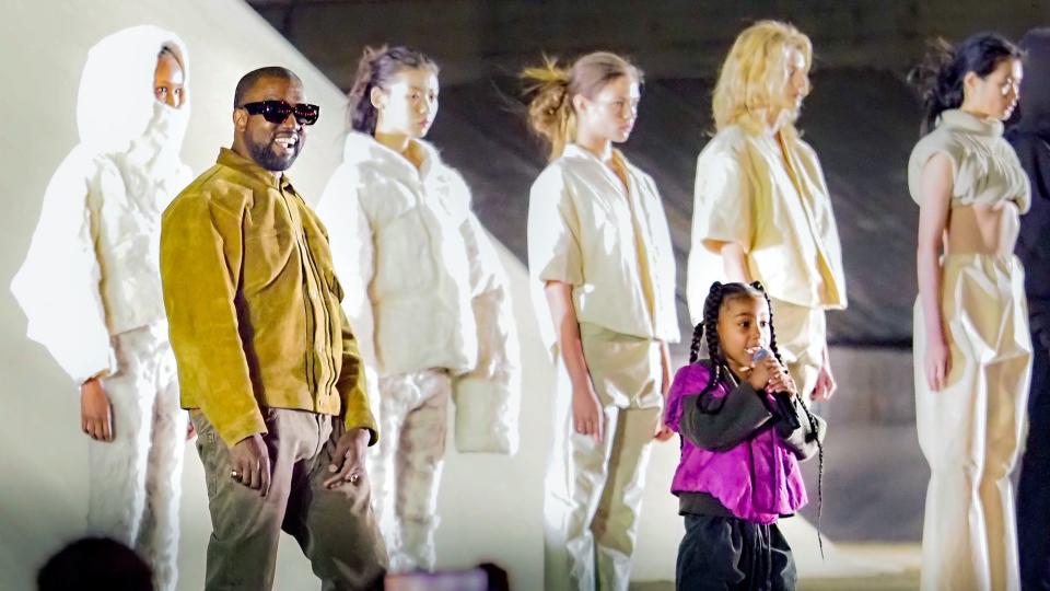 North West at the Yeezy Season 8 Fashion Show