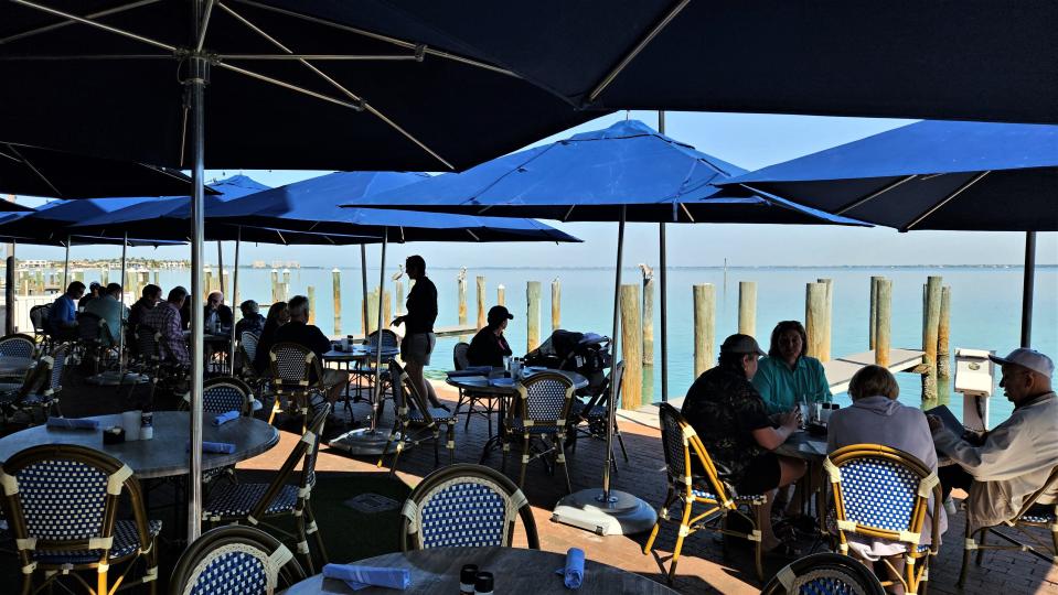 Dry Dock Waterfront Grill, on Longboat Key overlooking Sarasota Bay, photographed Feb. 25, 2024.