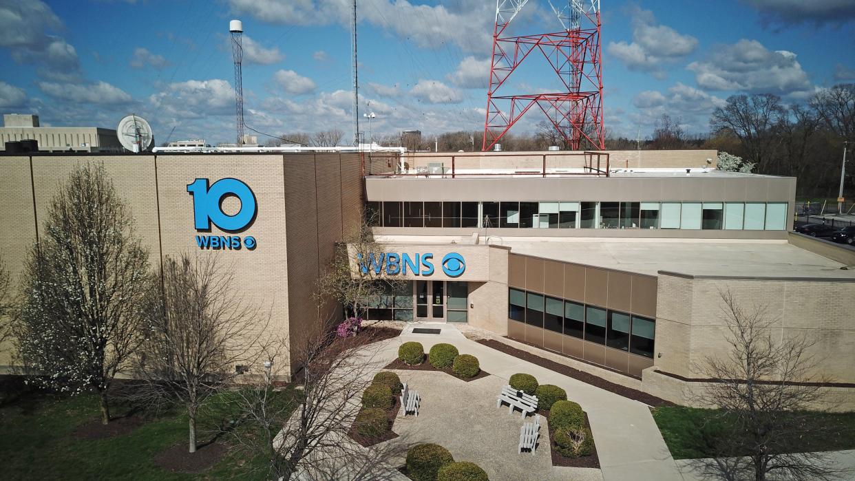 The WBNS 10TV television station studio is at 770 Twin Rivers Drive in Columbus.